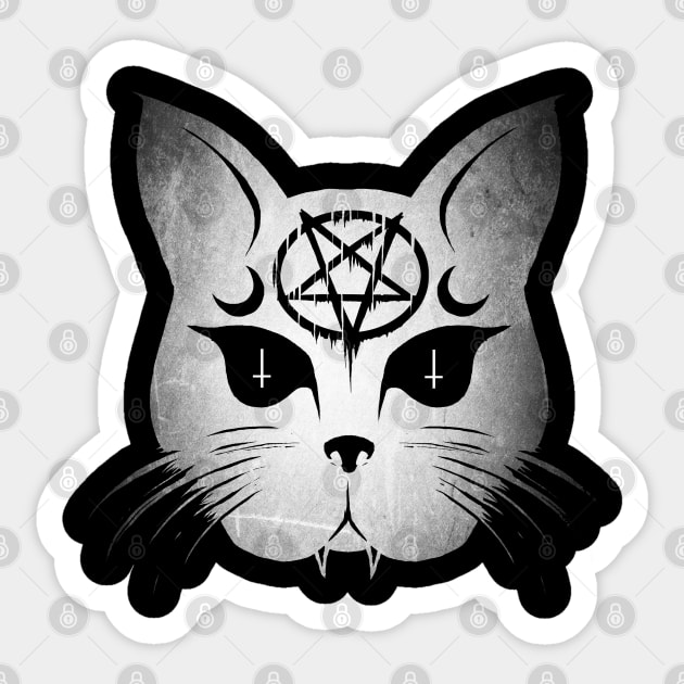 Demon Cat Sticker by wildsidecomix